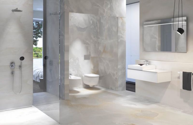 VAS WC SUSPENDAT ICON RIMFREE, 53X35.5, FIXARE COMPLET ASCUNSA